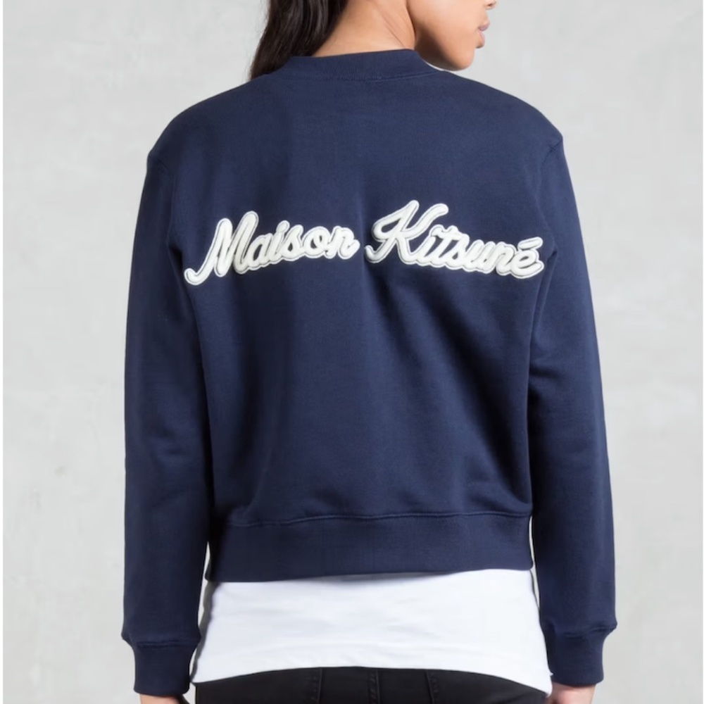 Maison Kitsuné Teddy Embroidered Bomber 🇫🇷 Medium